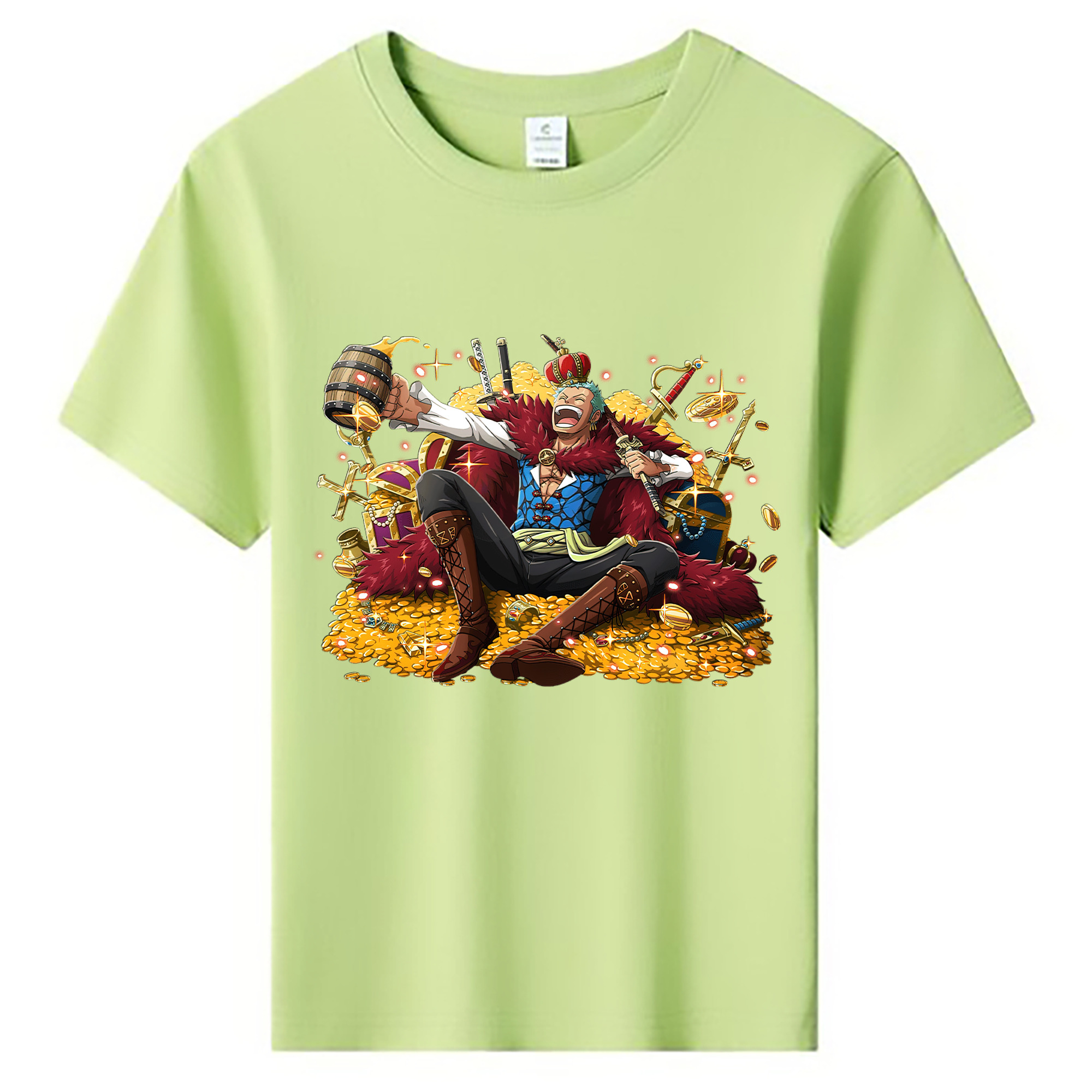 ワンピース ロロノア・ゾロ ONE PIECE Roronoa Zoro 綿100％キッズTシャツ（フロントプリント）
